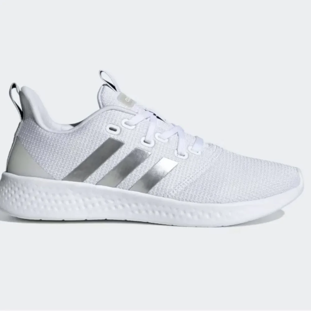 Adidas Puremotion Running Shoe Cloud White/Silver Metallic/Grey Two FW3264 Sz 6
